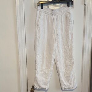 J. Crew White Cropped Pants